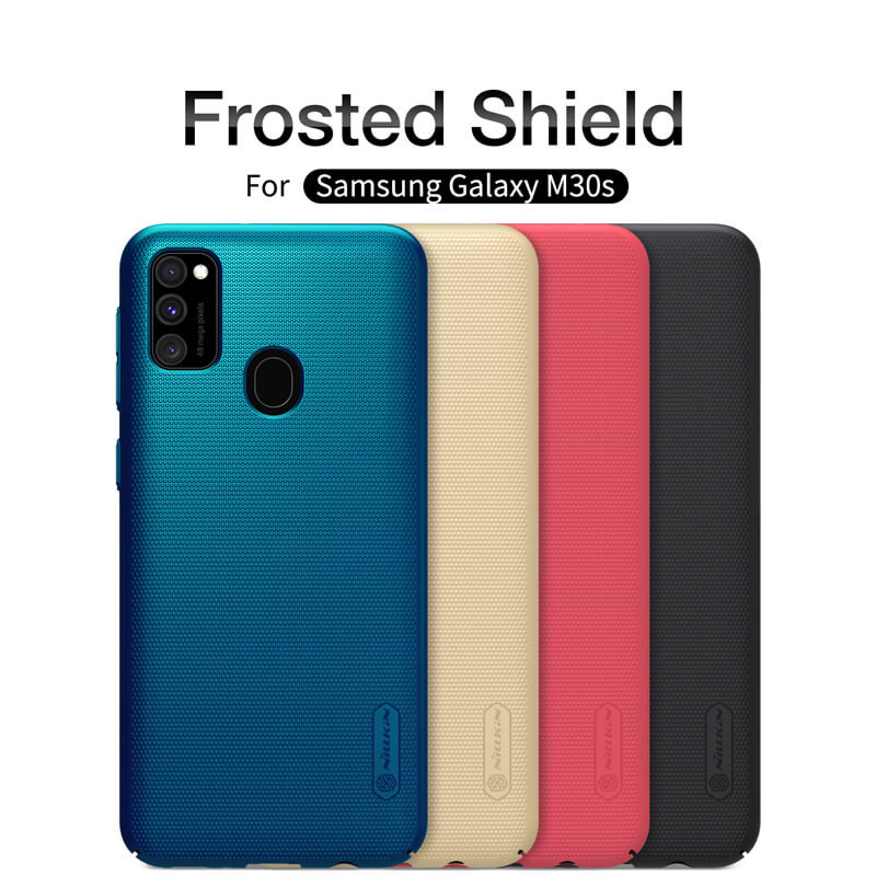 Husa Samsung Galaxy M30s Nillkin Super Frosted Shield, albastru