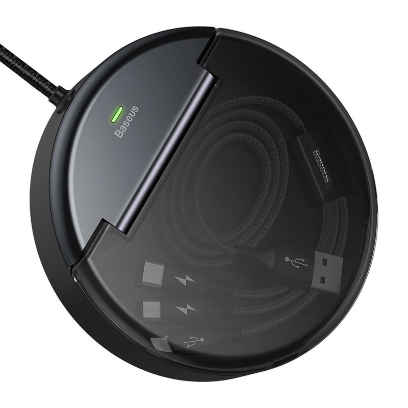 Statie Incarcare Auto Baseus Sharing For Whole Car + Cablu De Incarcare 3A - CAHUB-FX01 - Negru