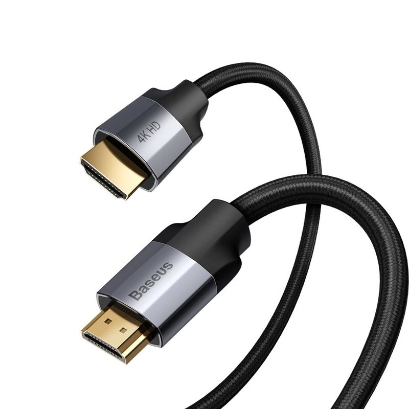 Cablu Video Baseus Enjoyment HDMI to HDMI 4K HD 2M - CAKSX-C0G - Negru/Gri