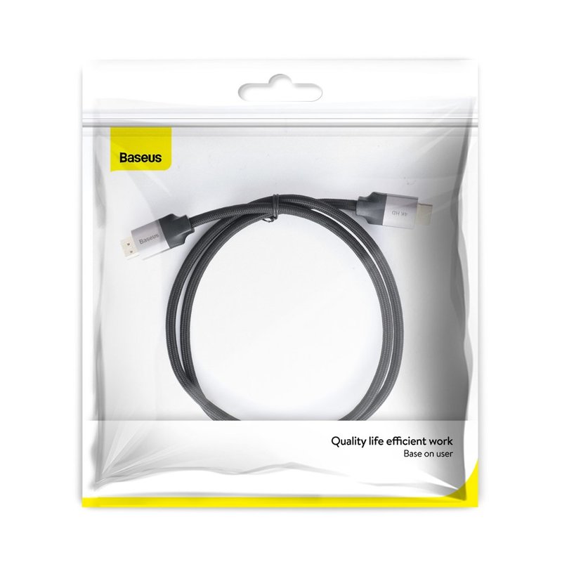 Cablu Video Baseus Enjoyment HDMI to HDMI 4K HD 2M - CAKSX-C0G - Negru/Gri