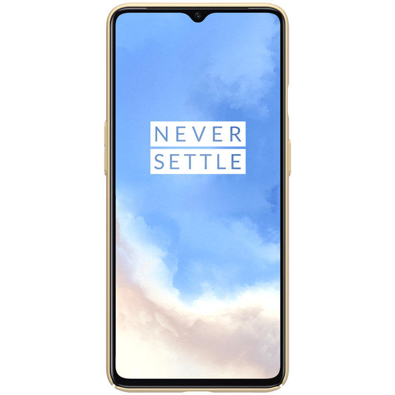 Husa OnePlus 7T Nillkin Super Frosted Shield, auriu