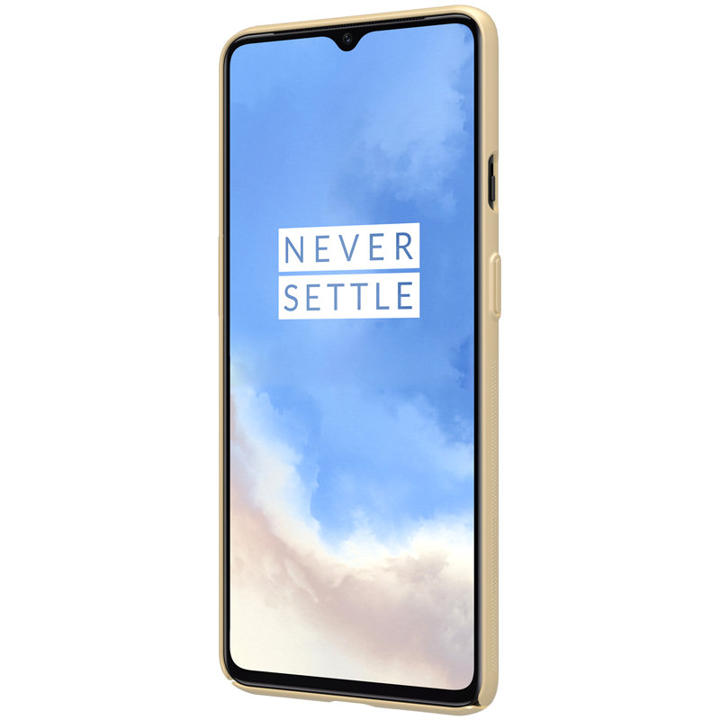 Husa OnePlus 7T Nillkin Super Frosted Shield, auriu