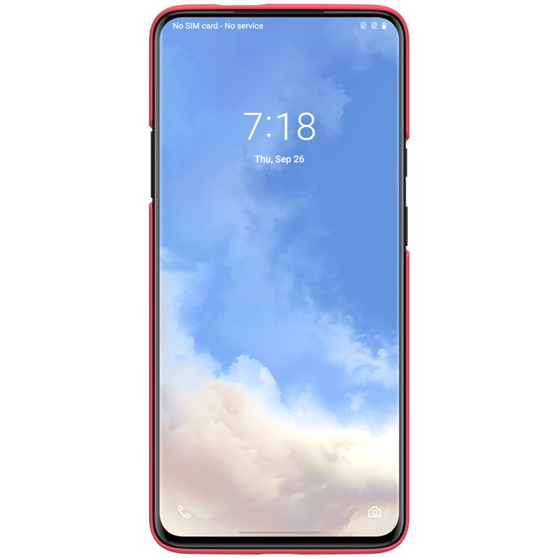 Husa OnePlus 7T Pro Nillkin Super Frosted Shield, rosu