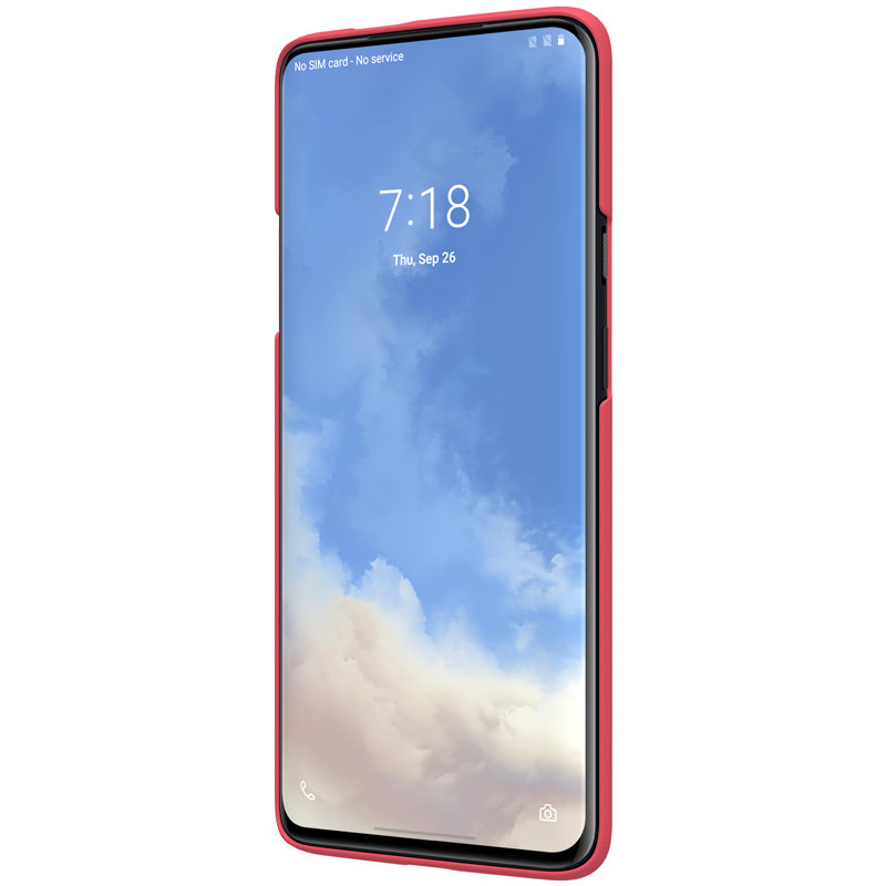 Husa OnePlus 7T Pro Nillkin Super Frosted Shield, rosu
