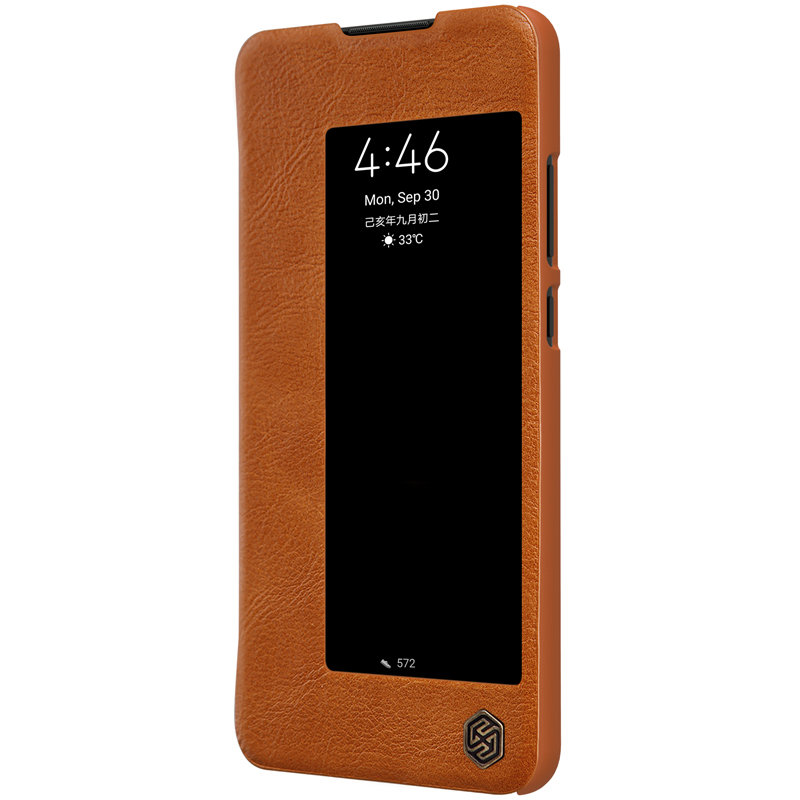 Husa Huawei Mate 30 Nillkin QIN Leather, maro