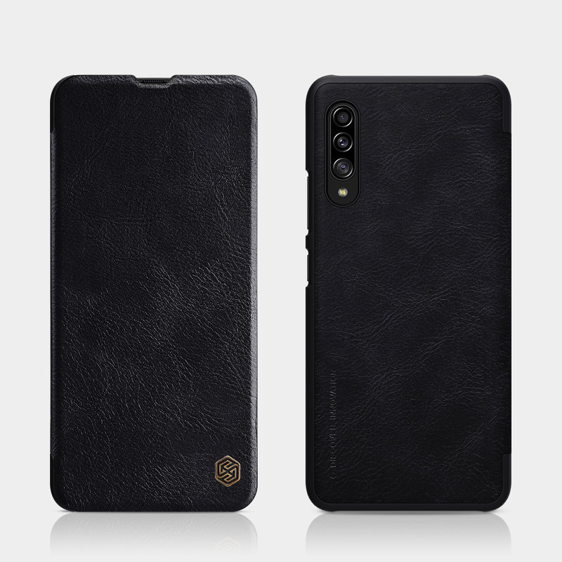 Husa Samsung Galaxy A90 5G Nillkin QIN Leather, negru