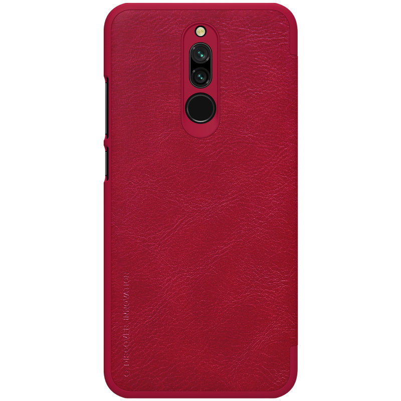 Husa Xiaomi Redmi 8 Nillkin QIN Leather, rosu