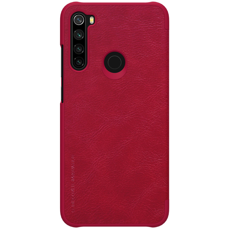 Husa Xiaomi Redmi Note 8 Nillkin QIN Leather, rosu