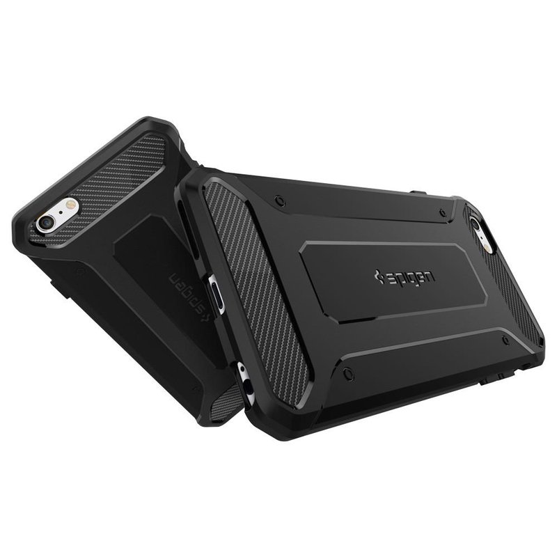 Bumper Spigen iPhone 6, 6S Rugged Capsule - Black