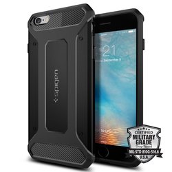 Bumper Spigen iPhone 6, 6S Rugged Capsule - Black