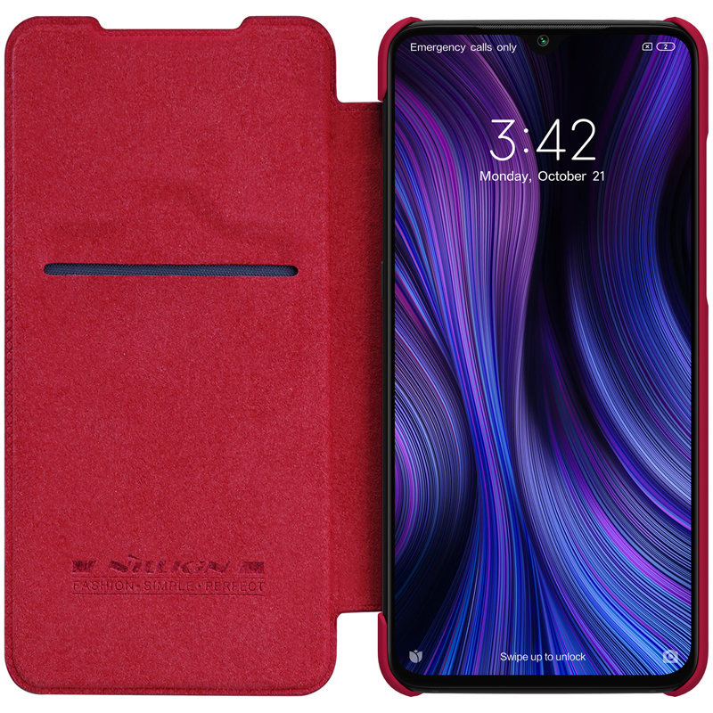 Husa Xiaomi Mi 9 Pro 5G Nillkin QIN Leather, rosu