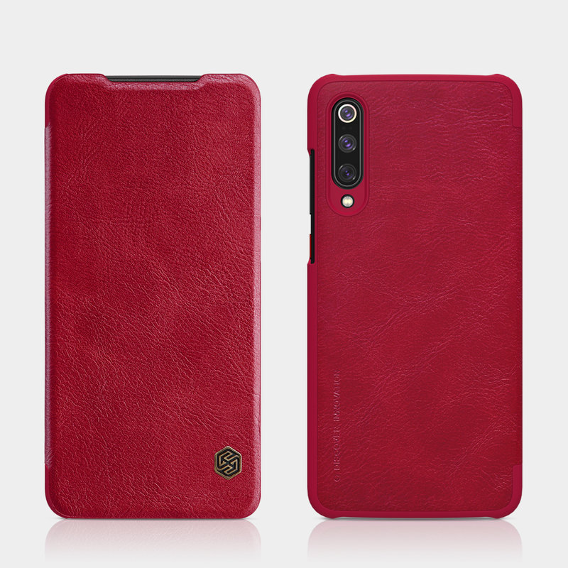 Husa Xiaomi Mi 9 Pro 5G Nillkin QIN Leather, rosu
