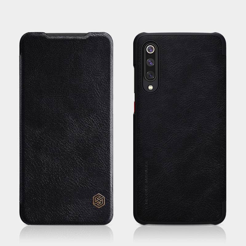 Husa Xiaomi Mi 9 Pro 5G Nillkin QIN Leather, negru