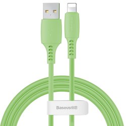 Cablu De Date Baseus Colourful USB To Lightning 2.4A 1.2m - CALDC-06 - Verde