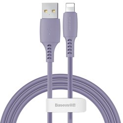 Cablu De Date Baseus Colourful USB To Lightning 2.4A 1.2m - CALDC-05 - Violet