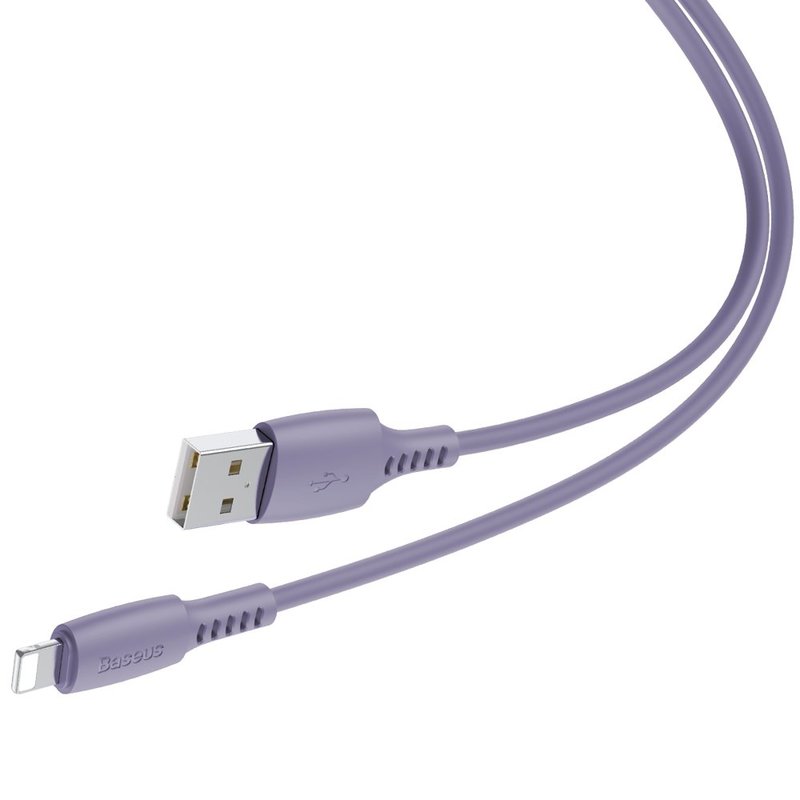 Cablu De Date Baseus Colourful USB To Lightning 2.4A 1.2m - CALDC-05 - Violet