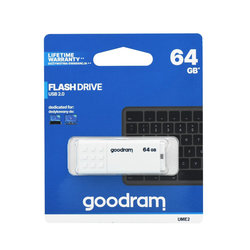Stick USB 2.0 GOODRAM FlashDrive 64 GB - UMM2 - Alb