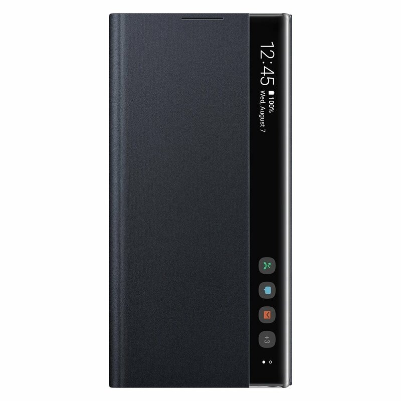 Husa Originala Samsung Galaxy Note 10 Plus 5G Clear View Cover - Negru