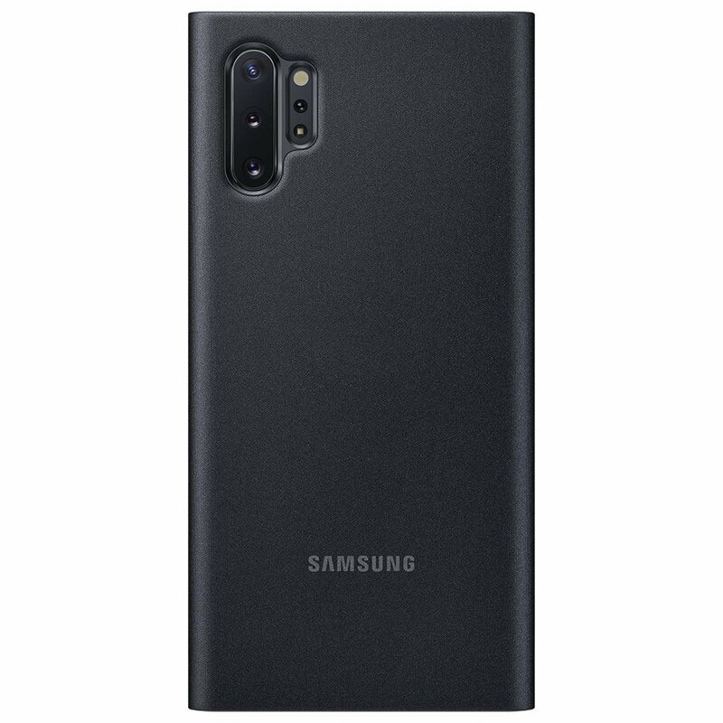 Husa Originala Samsung Galaxy Note 10 Plus 5G Clear View Cover - Negru