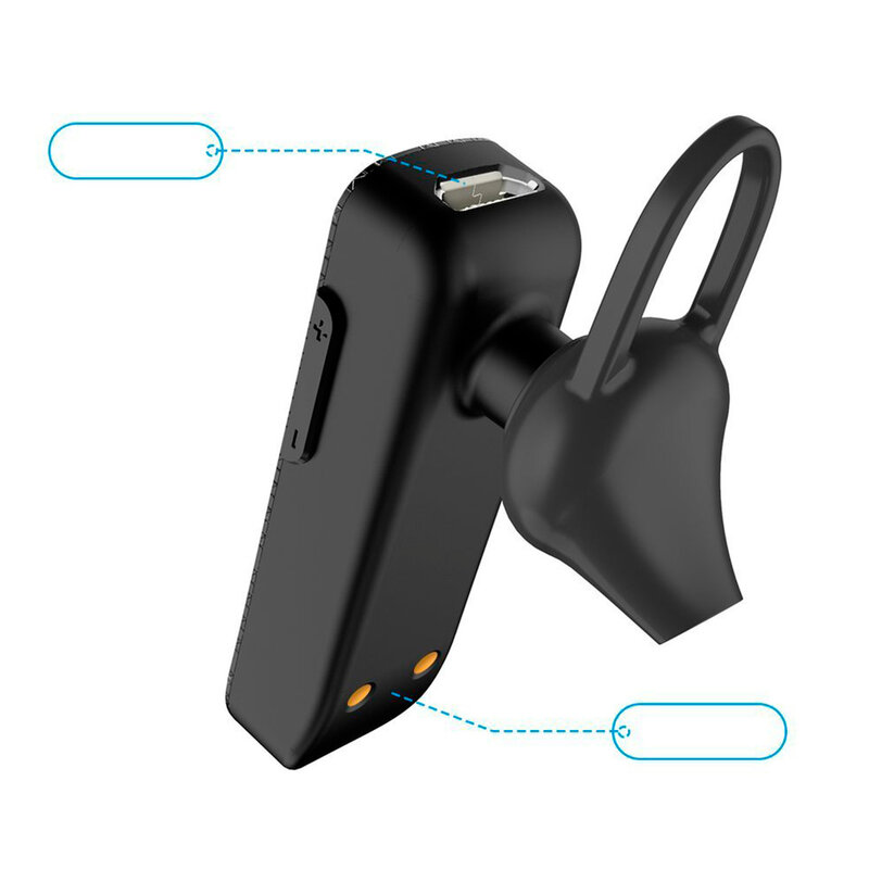 Incarcator Auto Cu Casca Bluetooth Dudao R10 Car Kit Wireless Headset Dual USB 3.4A - Negru