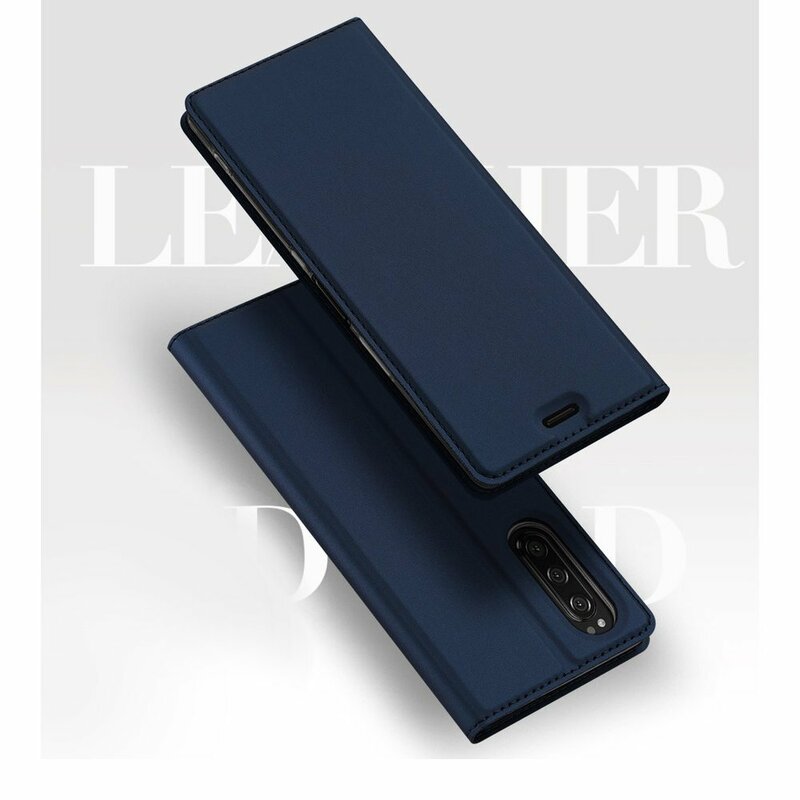 Husa Sony Xperia 5 Dux Ducis Flip Stand Book - Albastru