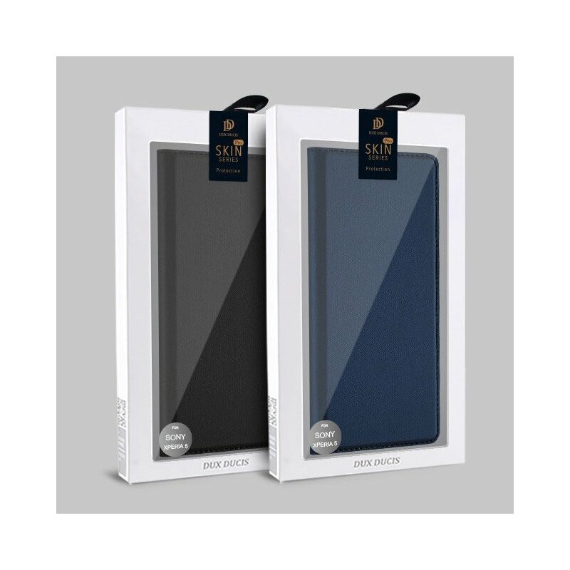 Husa Sony Xperia 5 Dux Ducis Flip Stand Book - Albastru