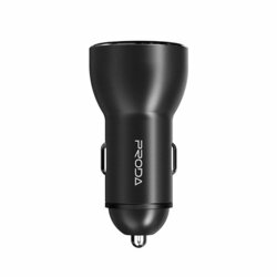 Incarcator Auto Proda Jazz Series Dual USB 2.4A With LCD Screen Display - PD-C22 - Negru