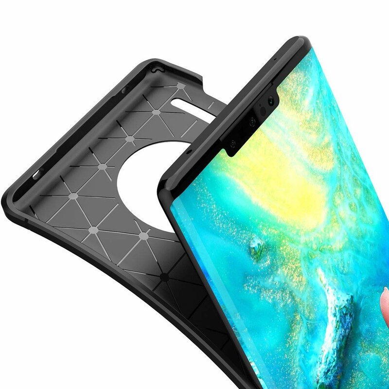 Husa Huawei Mate 30 Mobster Carbon Skin Negru