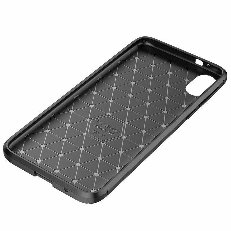 Husa Motorola Moto E6 Plus Mobster Carbon Skin Negru