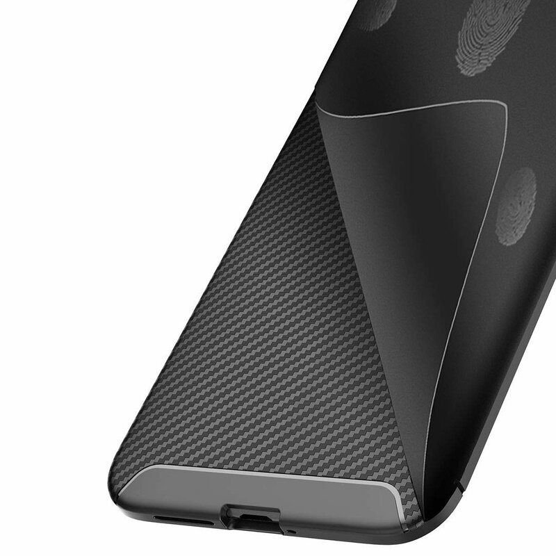 Husa Motorola Moto E6 Plus Mobster Carbon Skin Negru