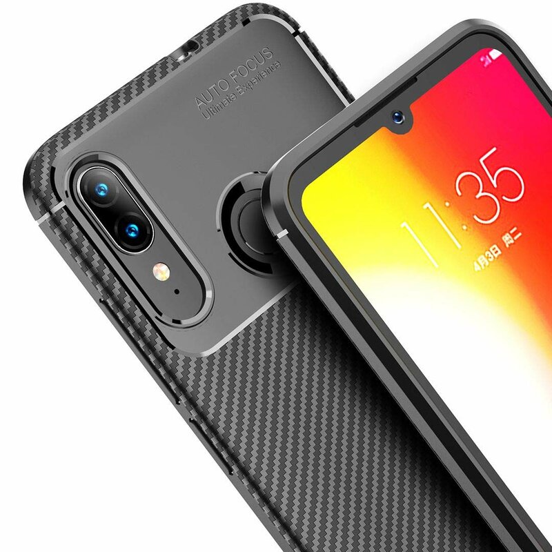 Husa Motorola Moto E6 Plus Mobster Carbon Skin Negru