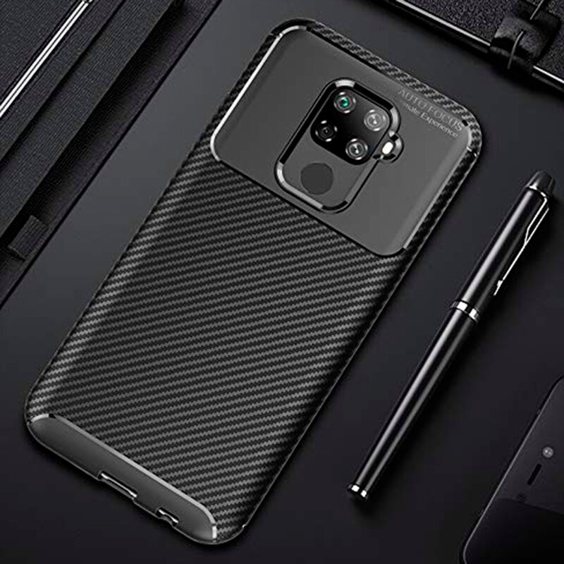 Husa Huawei Mate 30 Lite Mobster Carbon Skin Negru