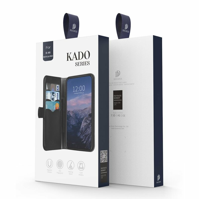 Husa Xiaomi Redmi Note 8 Pro Dux Ducis Kado Series Book - Negru