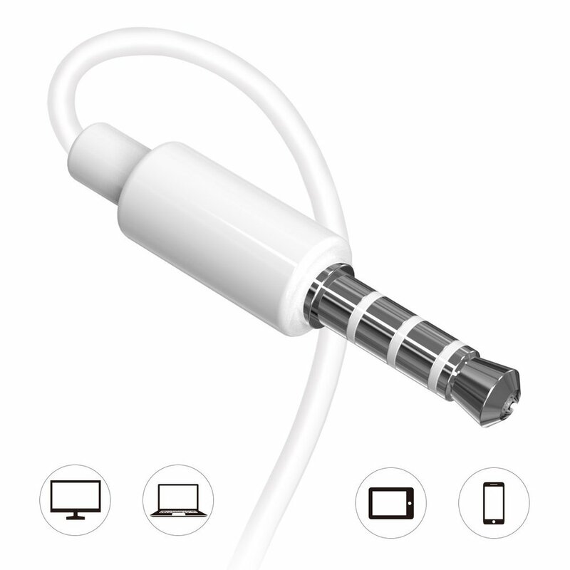 Casti In-Ear Cu Microfon Dudao X10s Lateral Earphones Earbuds 3.5mm 1.2m - Alb