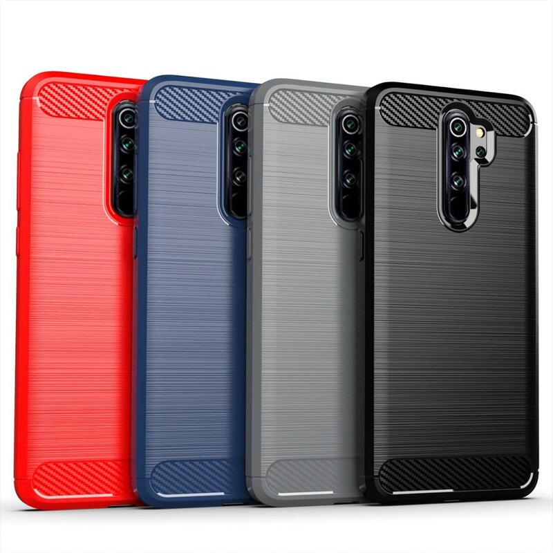 Husa Xiaomi Redmi Note 8 pro Techsuit Carbon Silicone, negru