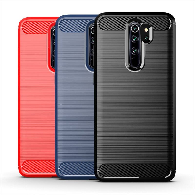 Husa Xiaomi Redmi Note 8 pro Techsuit Carbon Silicone, negru