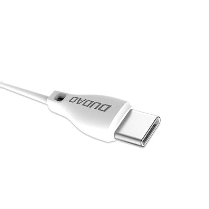 Cablu de date Dudao L4 USB / Type-C Fast Charging 2.4A 1m - Alb