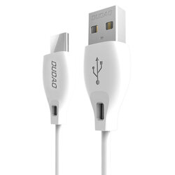 Cablu de date Dudao L4 USB / Type-C Fast Charging 2.4A 2m - Alb