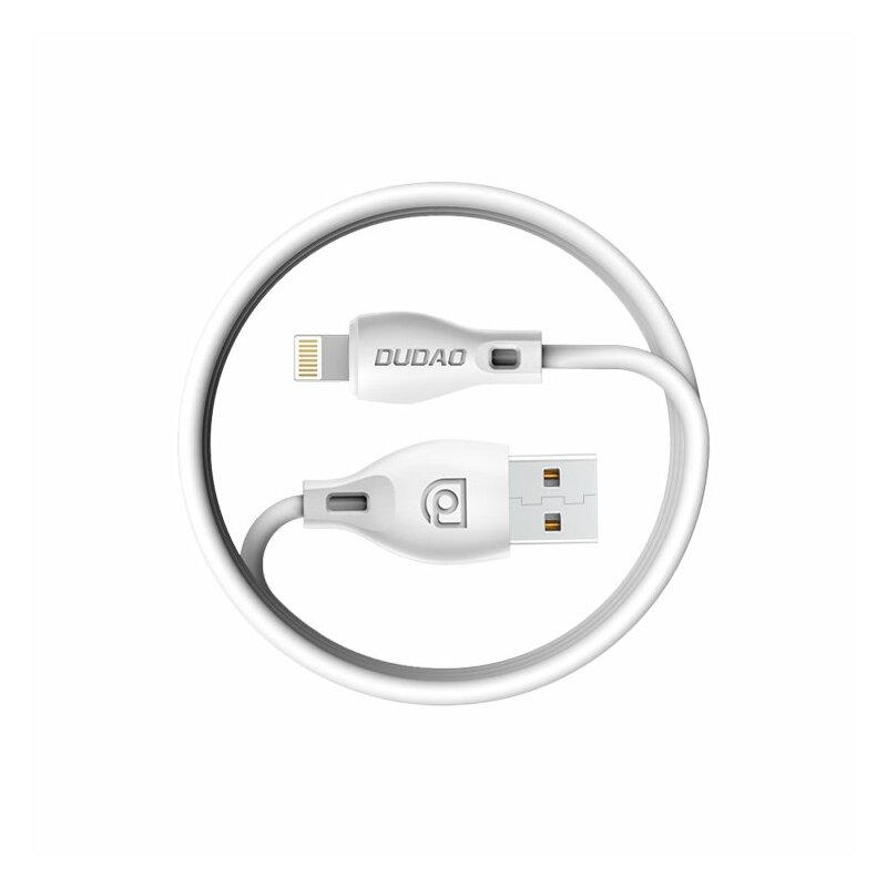 Cablu de date Dudao L4 USB / Lightning Fast Charging 2.1A 2m - Alb