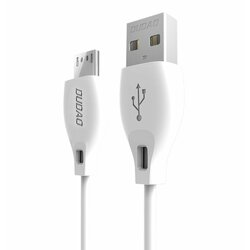 Cablu de date Dudao L4 USB / Micro-USB Fast Charging 2.1A 1m - Alb