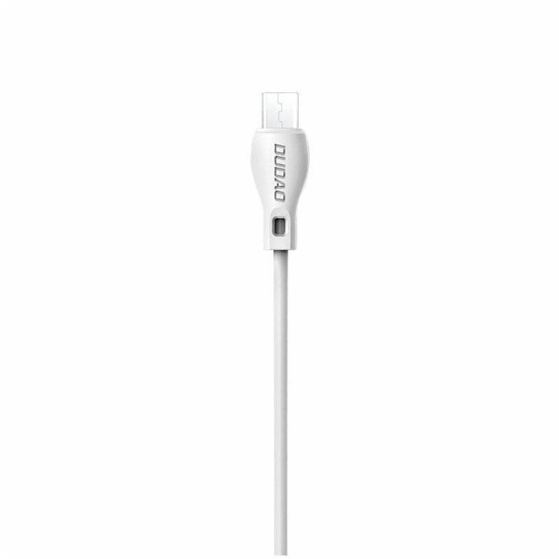 Cablu de date Dudao L4 USB / Micro-USB Fast Charging 2.1A 1m - Alb