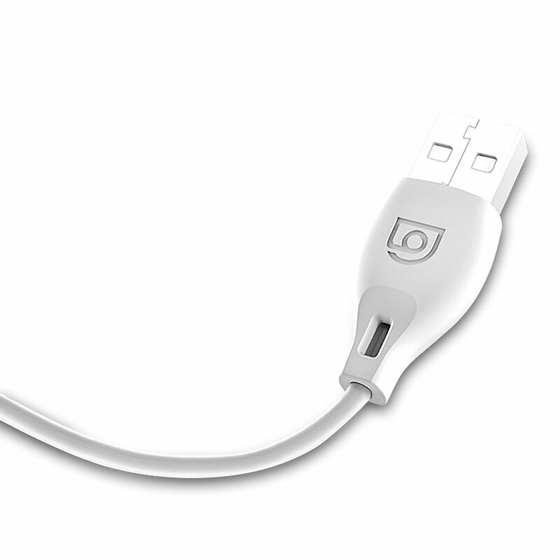 Cablu de date Dudao L4 USB / Micro-USB Fast Charging 2.1A 1m - Alb
