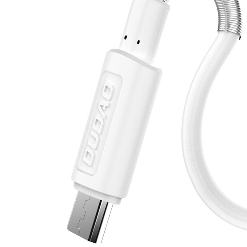 Incarcator Priza Dudao A2EU Dual-USB Home Travel Adapter 5V/2.4A + Cablu Micro-USB - Alb