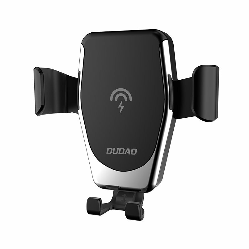 Suport Auto Dudao F3Plus Gravity Air Vent Mount Cu Incarcare Wireless Qi Charger 10W - Negru