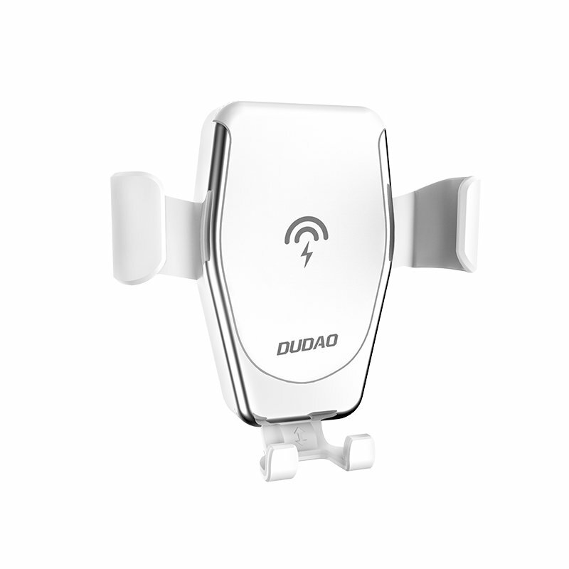Suport Auto Dudao F3Plus Gravity Air Vent Mount Cu Incarcare Wireless Qi Charger 10W - Alb