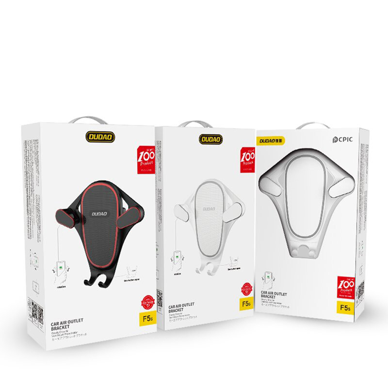 Suport Auto Dudao F5s Gravity Drive Air Vent Outlet Bracket 360° - Alb