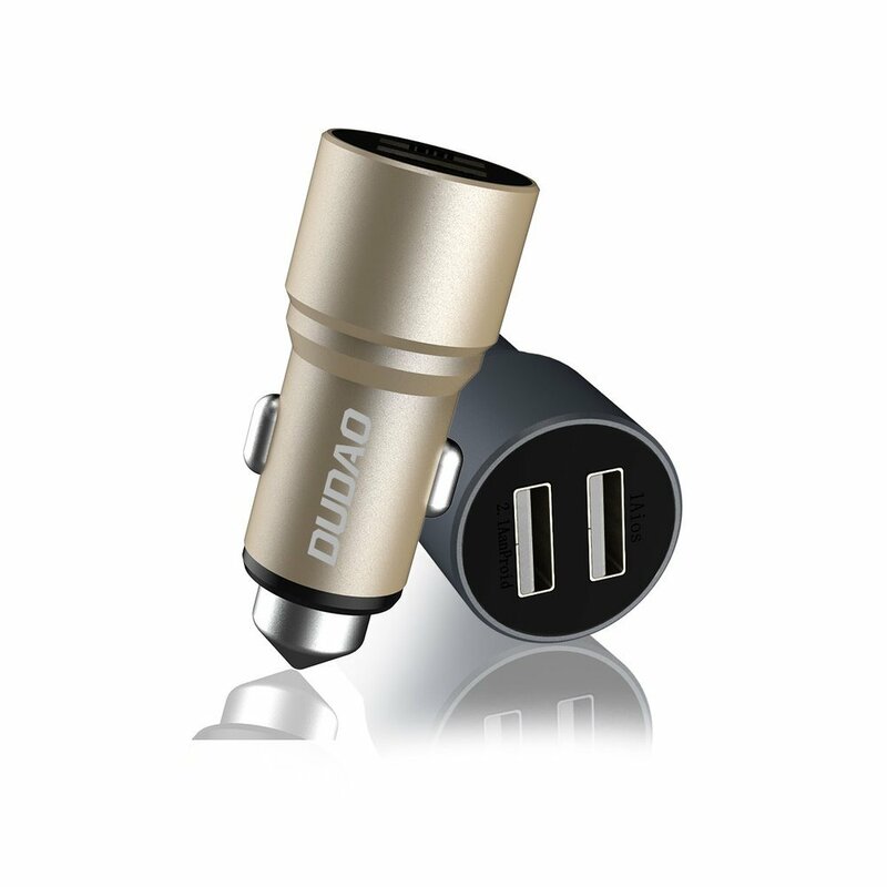 Incarcator Auto Dudao R5 Universal 2xUSB Safety Hammer High Efficiency & Stable 3.1A - Gri