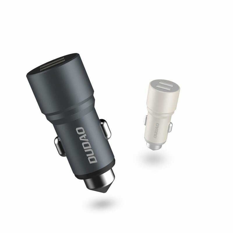 Incarcator Auto Dudao R5 Universal 2xUSB Safety Hammer High Efficiency & Stable 3.1A - Gri