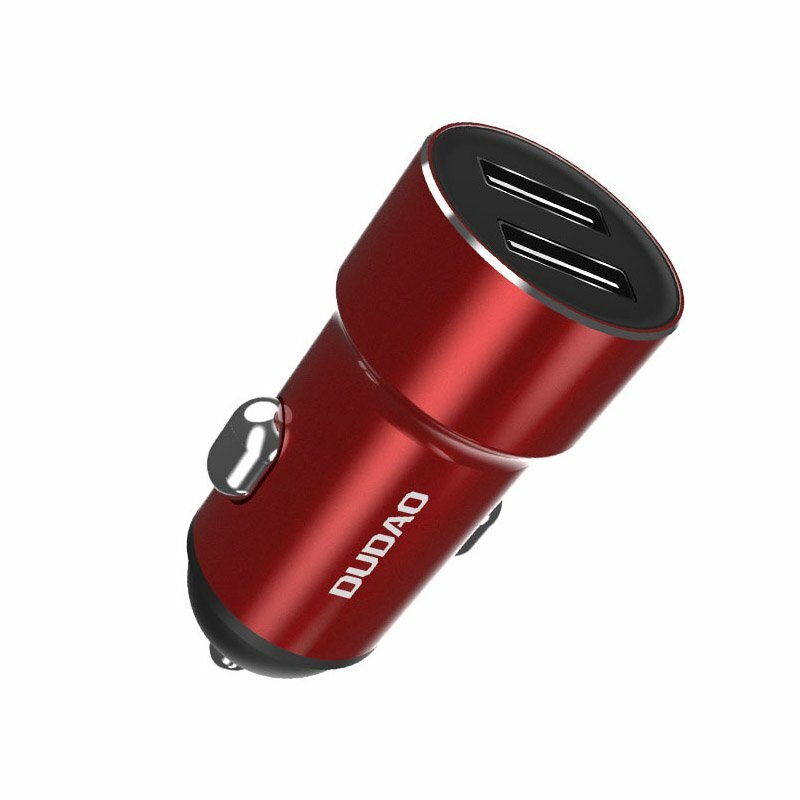 Incarcator Auto Dudao R6 Dual-USB Universal Smart & Fast Charge 3.4A - Rosu