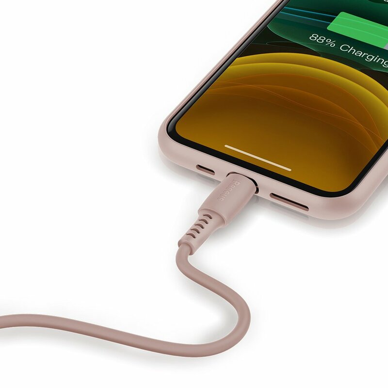 Cablu De Date Baseus Colourful USB To Lightning 2.4A 1.2m - CALDC-04 - Roz